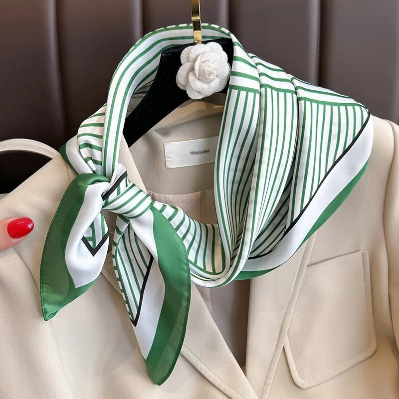 Foulard Femme Carré 70cm | Motif Lignes